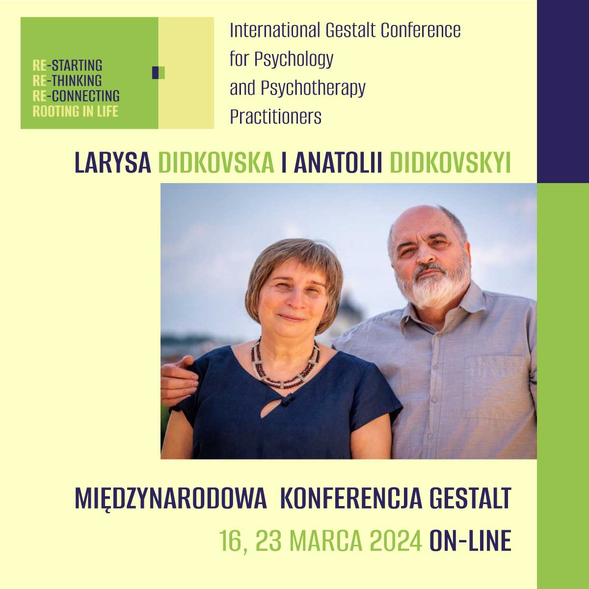 Larysa Didkovska Anatolii Didkovsky speakers for International Gestalt Conference