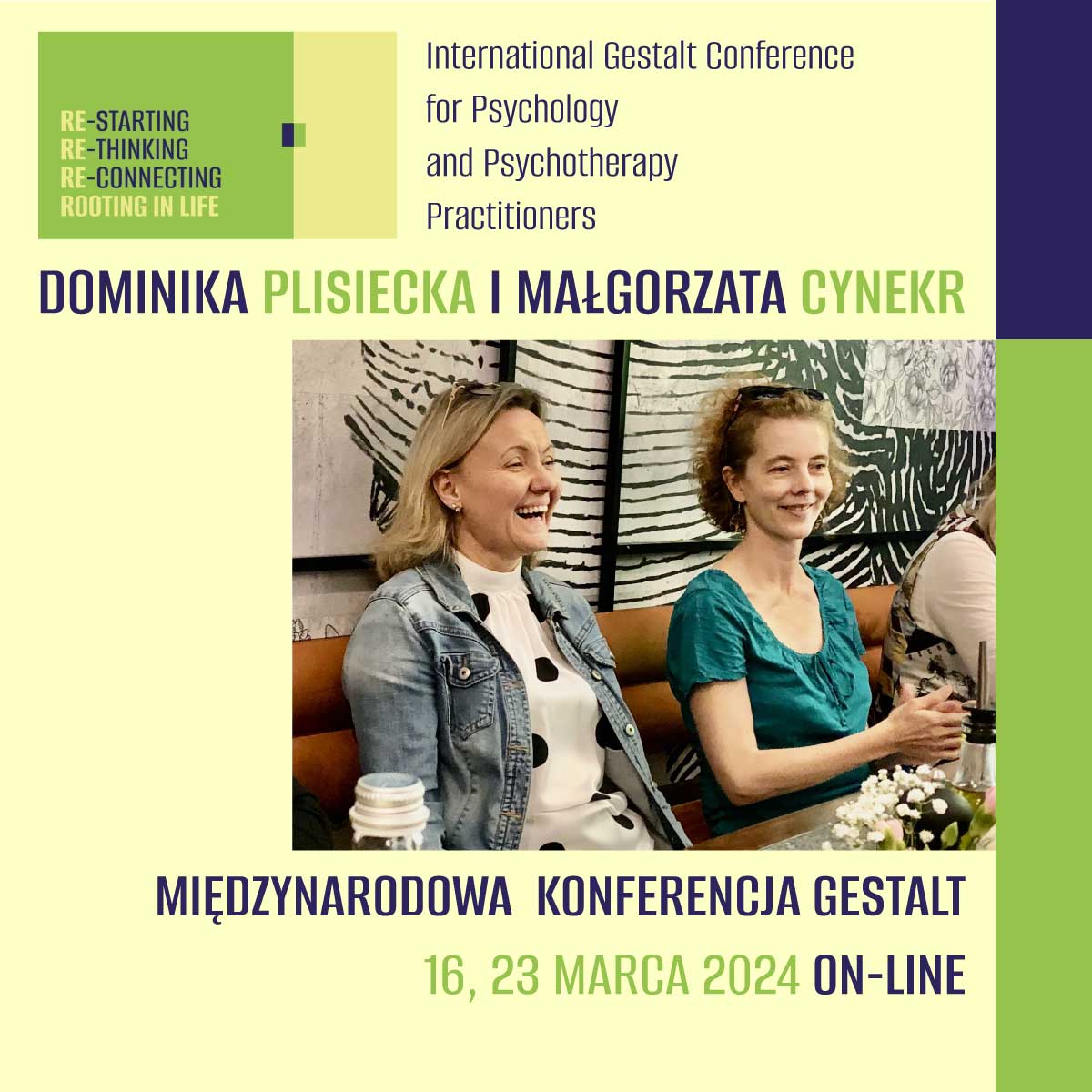 Małgorzata Cynker and Dominika Plisiecka (Poland) speakers on International Gestalt Conference for Psychology and Psychotherapy Practitioners